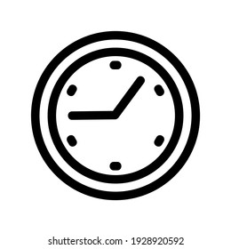 clock icon or logo isolated sign symbol vector illustration - high quality black style vector icons
