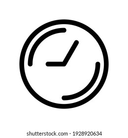 clock icon or logo isolated sign symbol vector illustration - high quality black style vector icons
