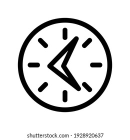 clock icon or logo isolated sign symbol vector illustration - high quality black style vector icons

