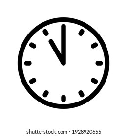 clock icon or logo isolated sign symbol vector illustration - high quality black style vector icons
