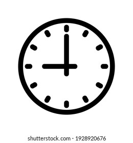 clock icon or logo isolated sign symbol vector illustration - high quality black style vector icons
