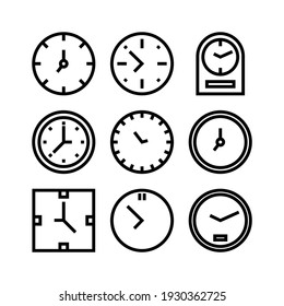 clock icon or logo isolated sign symbol vector illustration - Collection of high quality black style vector icons
