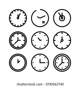 clock icon or logo isolated sign symbol vector illustration - Collection of high quality black style vector icons
