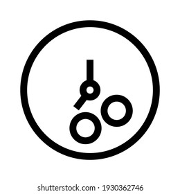 clock icon or logo isolated sign symbol vector illustration - high quality black style vector icons
