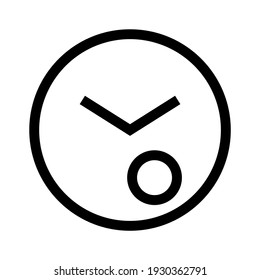 clock icon or logo isolated sign symbol vector illustration - high quality black style vector icons
