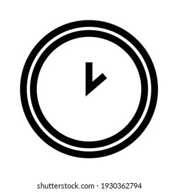 clock icon or logo isolated sign symbol vector illustration - high quality black style vector icons
