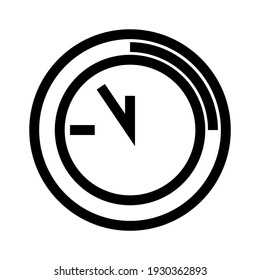 clock icon or logo isolated sign symbol vector illustration - high quality black style vector icons
