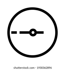 icono de reloj o logotipo símbolo de signo aislado ilustración vectorial - iconos vectoriales de estilo negro de alta calidad
