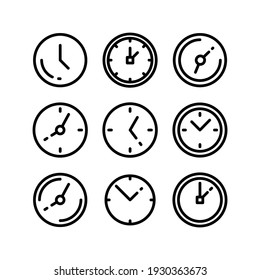 clock icon or logo isolated sign symbol vector illustration - Collection of high quality black style vector icons
