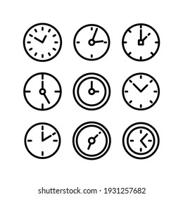 clock icon or logo isolated sign symbol vector illustration - Collection of high quality black style vector icons
