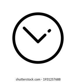 clock icon or logo isolated sign symbol vector illustration - high quality black style vector icons
