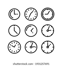 clock icon or logo isolated sign symbol vector illustration - Collection of high quality black style vector icons
