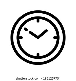 icono de reloj o logotipo símbolo de signo aislado ilustración vectorial - iconos vectoriales de estilo negro de alta calidad
