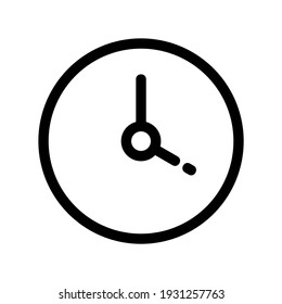 clock icon or logo isolated sign symbol vector illustration - high quality black style vector icons
