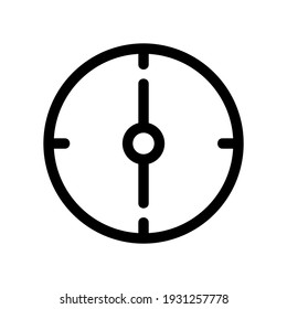 Uhrsymbol oder Logo einzeln auf Zeichensymbolen, Vektorgrafik - hochwertige Vektorsymbole in schwarzem Stil
