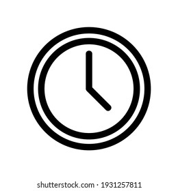 clock icon or logo isolated sign symbol vector illustration - high quality black style vector icons
