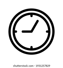 clock icon or logo isolated sign symbol vector illustration - high quality black style vector icons
