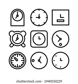 clock icon or logo isolated sign symbol vector illustration - Collection of high quality black style vector icons
