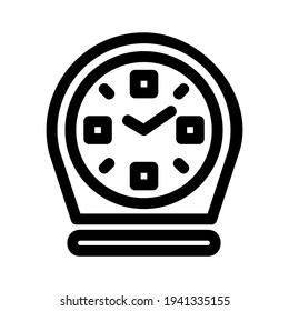 clock icon or logo isolated sign symbol vector illustration - high quality black style vector icon
