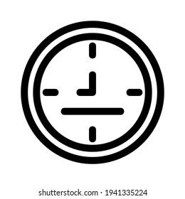 clock icon or logo isolated sign symbol vector illustration - high quality black style vector icon
