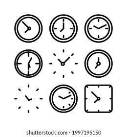 clock icon or logo isolated sign symbol vector illustration - Collection of high quality black style vector icons
