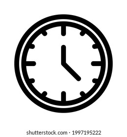 clock icon or logo isolated sign symbol vector illustration - high quality black style vector icons
