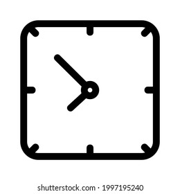 icono de reloj o logotipo símbolo de signo aislado ilustración vectorial - iconos vectoriales de estilo negro de alta calidad
