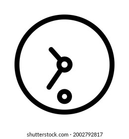 icono de reloj o logotipo símbolo de signo aislado ilustración vectorial - iconos vectoriales de estilo negro de alta calidad
