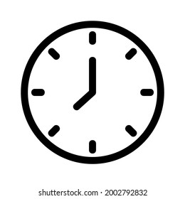 clock icon or logo isolated sign symbol vector illustration - high quality black style vector icons
