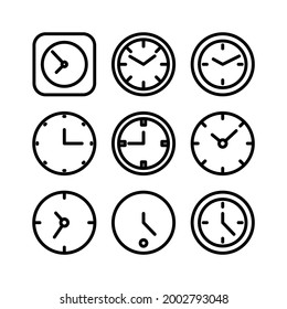 clock icon or logo isolated sign symbol vector illustration - Collection of high quality black style vector icons

