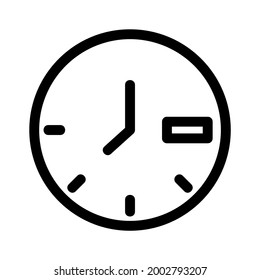 icono de reloj o logotipo símbolo de signo aislado ilustración vectorial - iconos vectoriales de estilo negro de alta calidad
