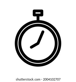 icono de reloj o logotipo símbolo de signo aislado ilustración vectorial - iconos vectoriales de estilo negro de alta calidad
