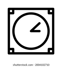 clock icon or logo isolated sign symbol vector illustration - high quality black style vector icons
