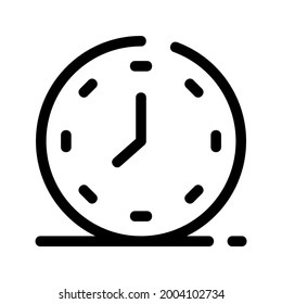 icono de reloj o logotipo símbolo de signo aislado ilustración vectorial - iconos vectoriales de estilo negro de alta calidad
