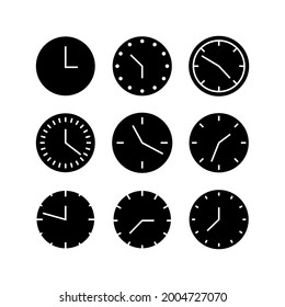 clock icon or logo isolated sign symbol vector illustration - Collection of high quality black style vector icons
