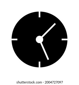 icono de reloj o logotipo símbolo de signo aislado ilustración vectorial - iconos vectoriales de estilo negro de alta calidad
