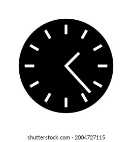 icono de reloj o logotipo símbolo de signo aislado ilustración vectorial - iconos vectoriales de estilo negro de alta calidad
