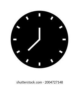 icono de reloj o logotipo símbolo de signo aislado ilustración vectorial - iconos vectoriales de estilo negro de alta calidad
