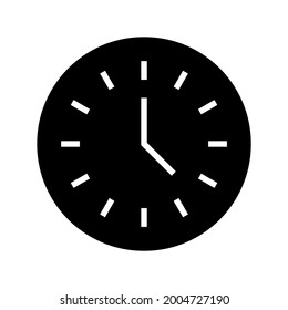 Uhrsymbol oder Logo einzeln auf Zeichensymbolen, Vektorgrafik - hochwertige Vektorsymbole in schwarzem Stil
