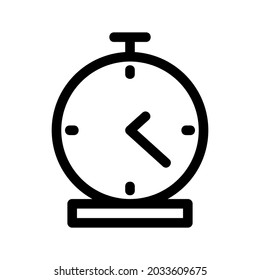 icono de reloj o logotipo símbolo de signo aislado ilustración vectorial - iconos vectoriales de estilo negro de alta calidad
