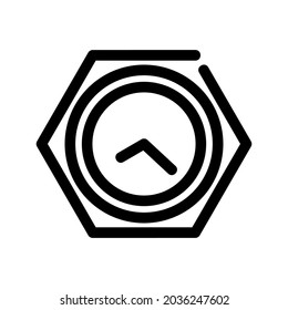 icono de reloj o logotipo símbolo de signo aislado ilustración vectorial - iconos vectoriales de estilo negro de alta calidad
