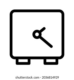 icono de reloj o logotipo símbolo de signo aislado ilustración vectorial - iconos vectoriales de estilo negro de alta calidad
