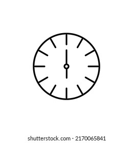 Uhrsymbol oder Logo einzeln auf Zeichensymbolen, Vektorgrafik - hochwertige Vektorsymbole in schwarzem Stil