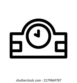 clock icon or logo isolated sign symbol vector illustration - high quality black style vector icons

