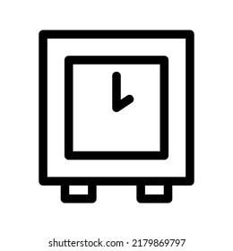clock icon or logo isolated sign symbol vector illustration - high quality black style vector icons
