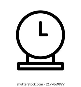 icono de reloj o logotipo símbolo de signo aislado ilustración vectorial - iconos vectoriales de estilo negro de alta calidad

