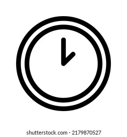 Uhrsymbol oder Logo einzeln auf Zeichensymbolen, Vektorgrafik - hochwertige Vektorsymbole in schwarzem Stil
