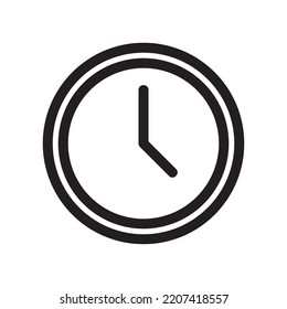 clock  icon or logo isolated sign symbol vector illustration - high quality black style vector icons
