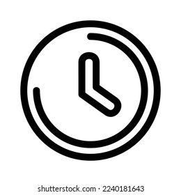clock icon or logo isolated sign symbol vector illustration - high quality black style vector icons
