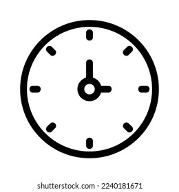 icono de reloj o logotipo símbolo de signo aislado ilustración vectorial - iconos vectoriales de estilo negro de alta calidad
